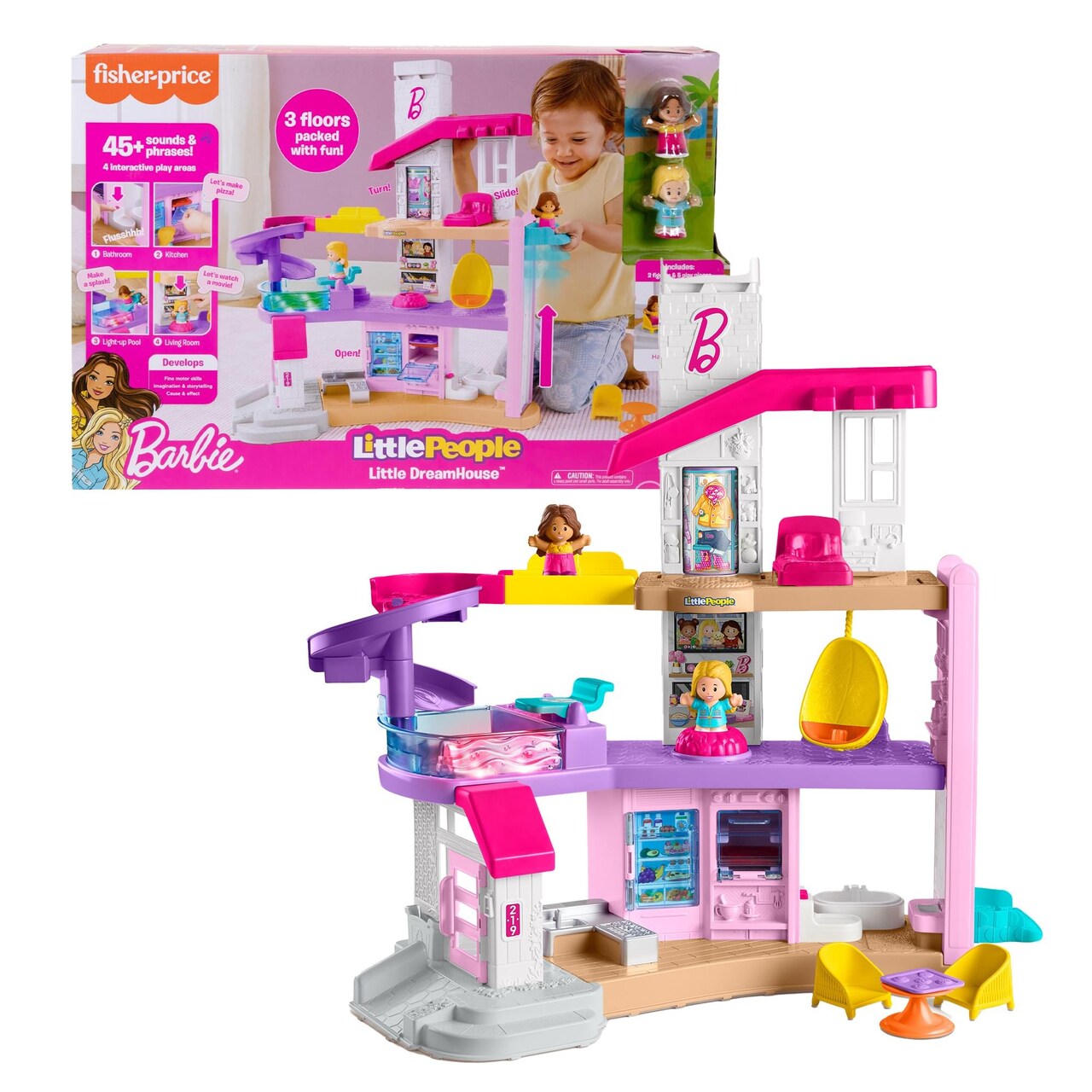 Fisher-Price Little People Barbie Little Dreamhouse Interactive Playset